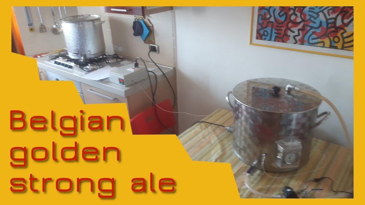 Una Belgian golden strong ale con tutti gli upgrade sull'impianto
