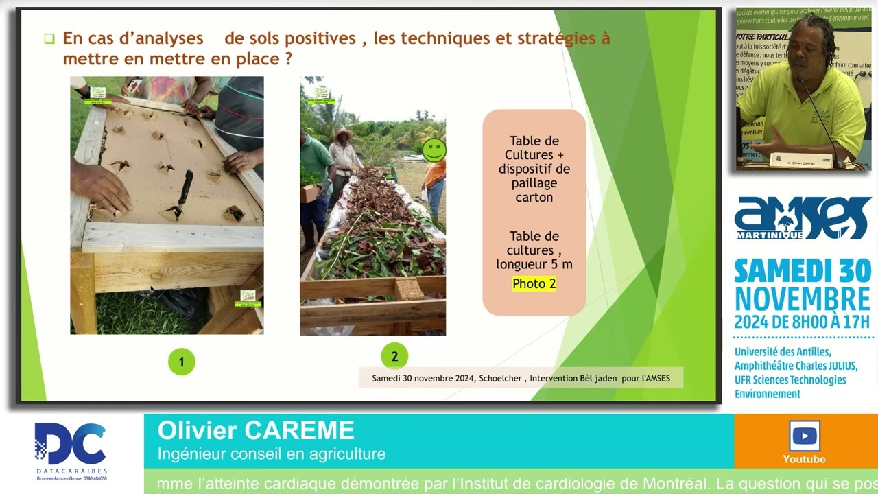 Olivier CAREME : comment Cultiver Sans Risque de Chlordécone ? Techniques et astuces pratiques
