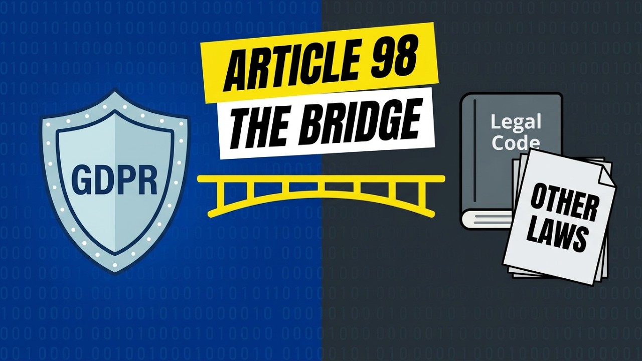 GDPR Article 98 Explained | How EU Privacy Law Works With Other Laws