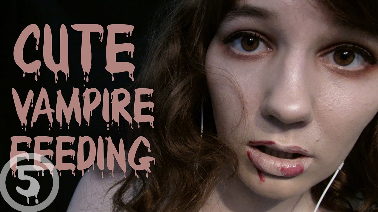 ASMR Cute Vampire Feeding Roleplay (slurping, hair brushing, whisper) [Penny]
