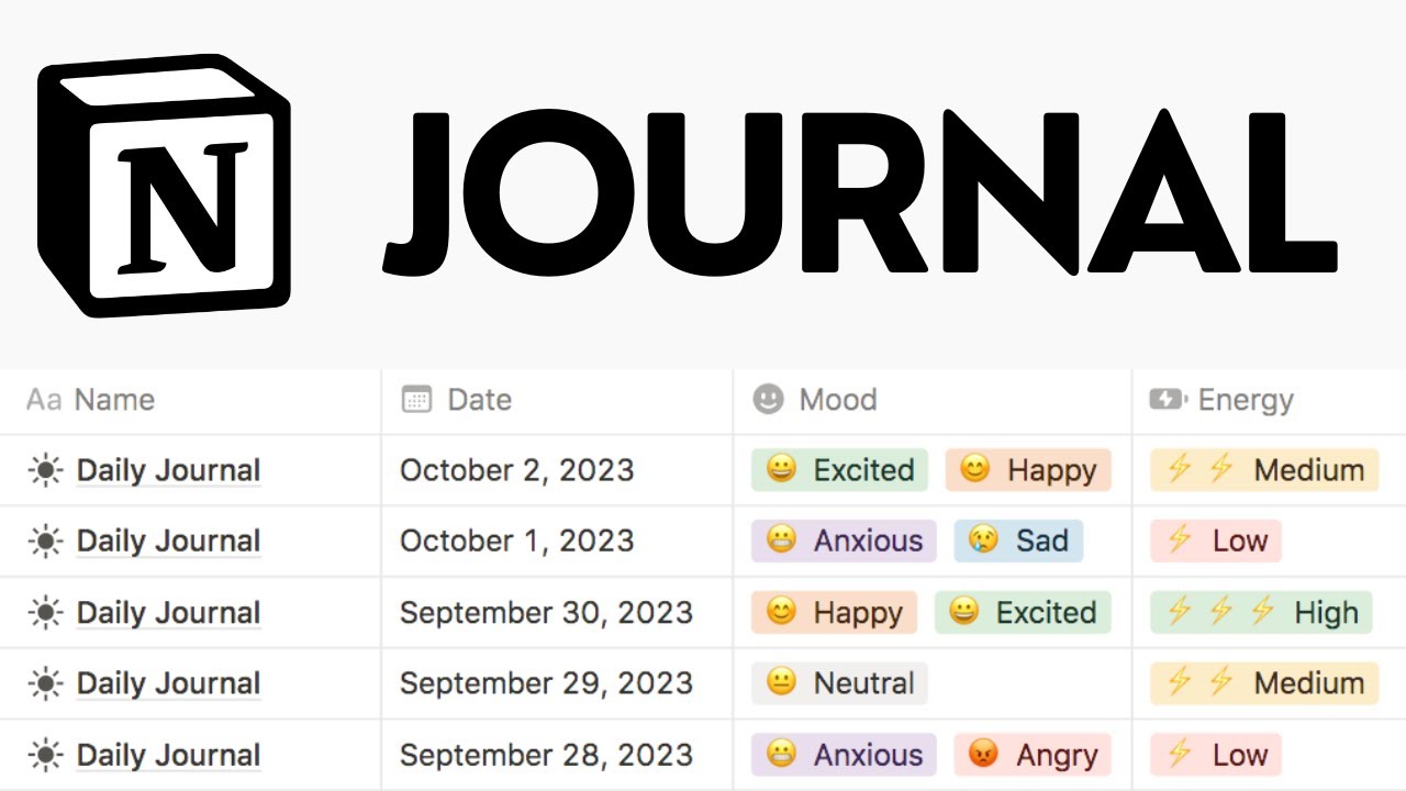 Build a Daily Journal in Notion with Me! (Step-by-step Tutorial)