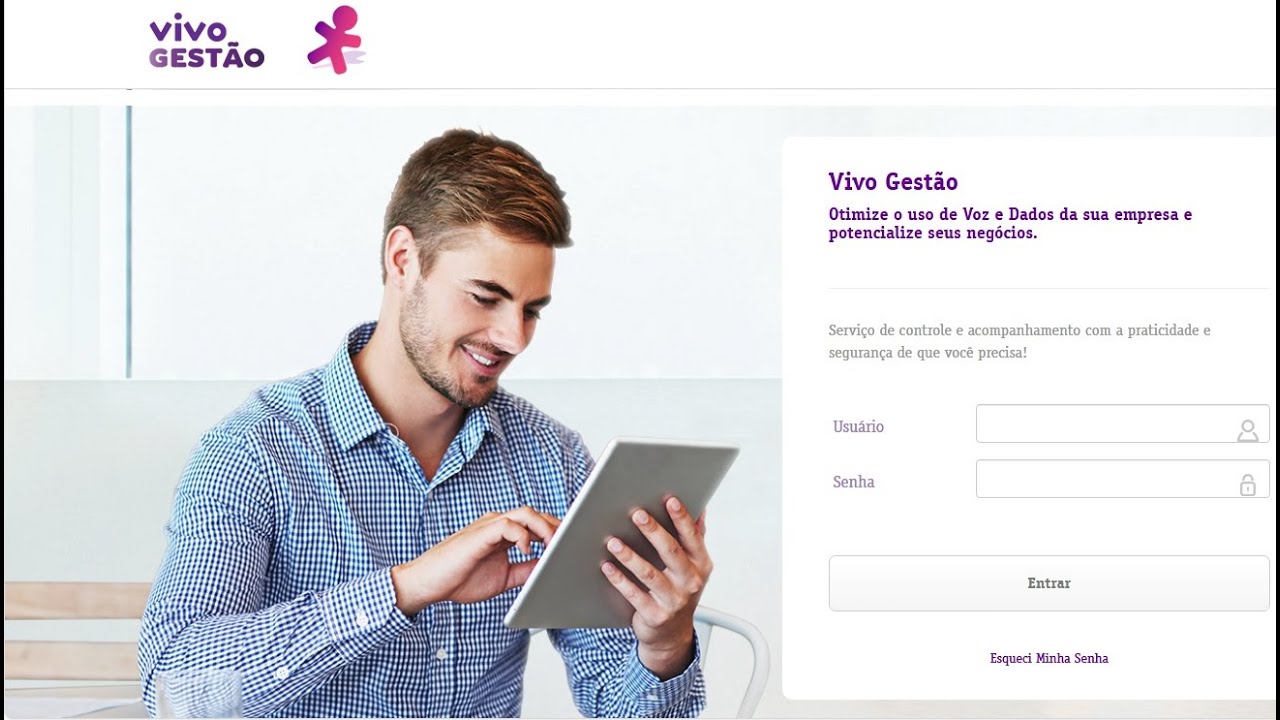 Instrução de acesso e configuração do Vivo Gestão - Vivo Empresas