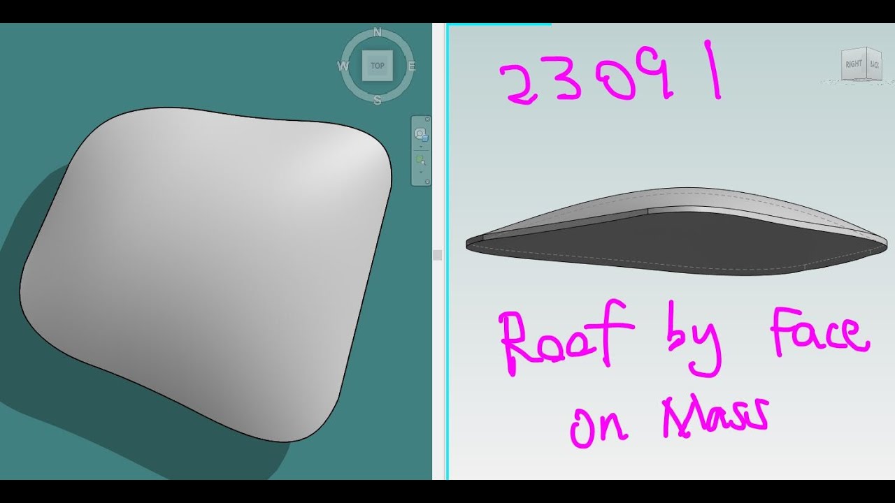 23091 - Revit Roof by Face on Mass