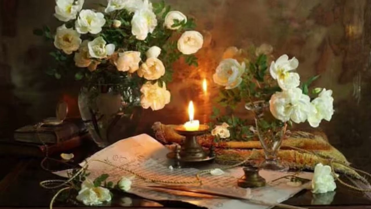 Soft Candlelight | Vintage Still Life Art
