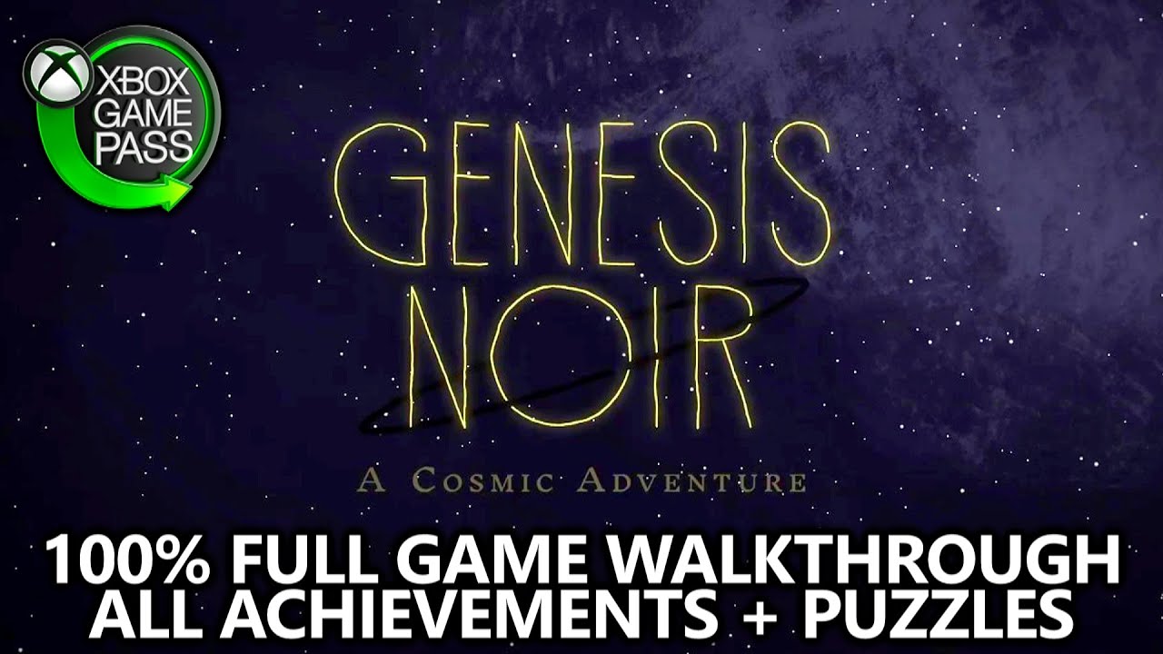 Genesis Noir - 100% Full Game Walkthrough - All Achievements and Puzzle Solutions - Xbox Game Pass