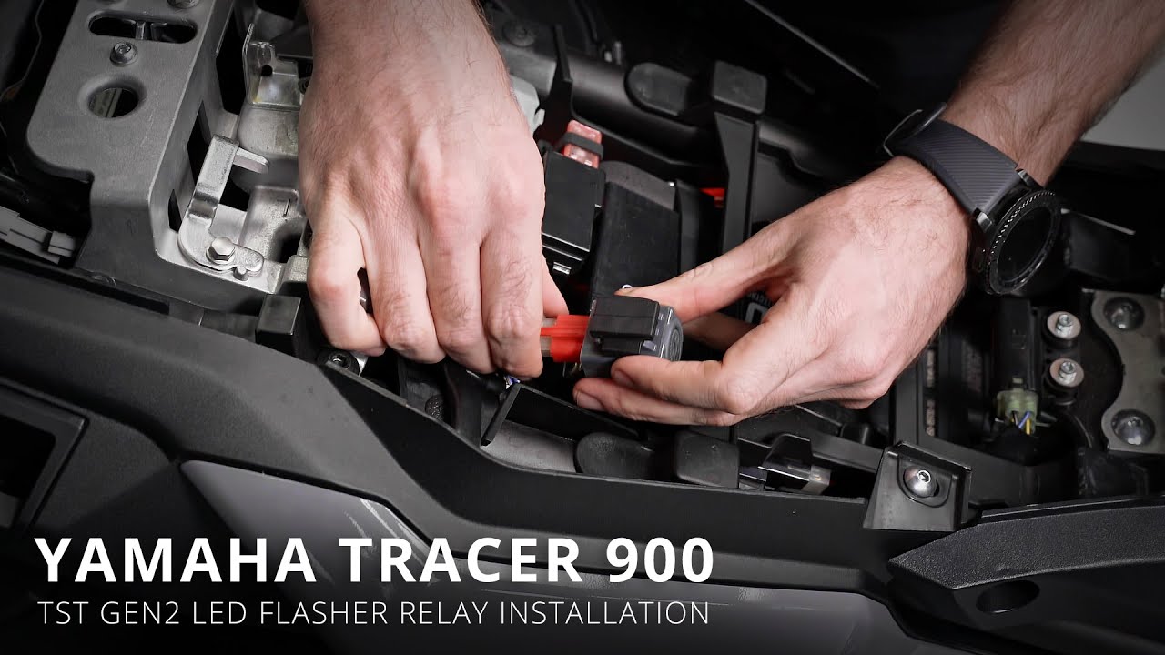 How to install an LED Flasher Relay on a 2018+ Yamaha Tracer 900 by TST Industries