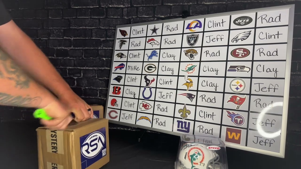 3x NFL mini helmet mystery box break 6/3/23