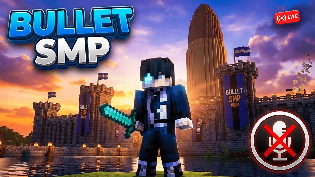 Bullet SMP Survival Begins! 💎 [No Mic] First Live Stream 