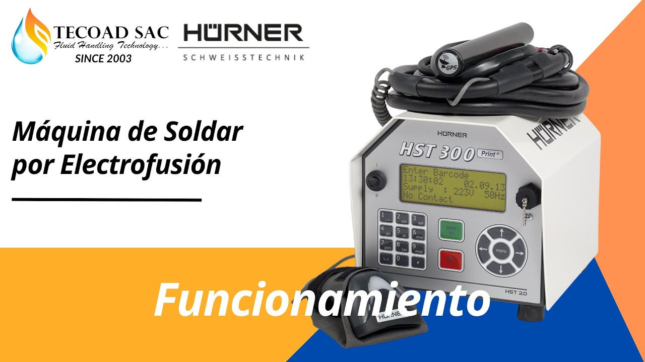 MAQUINA DE SOLDAR POR ELECTROFUSION HURNER -TECOAD