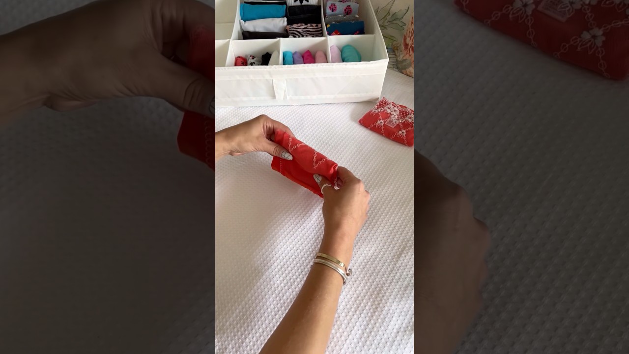 How to fold underwear #organise #clothes #home