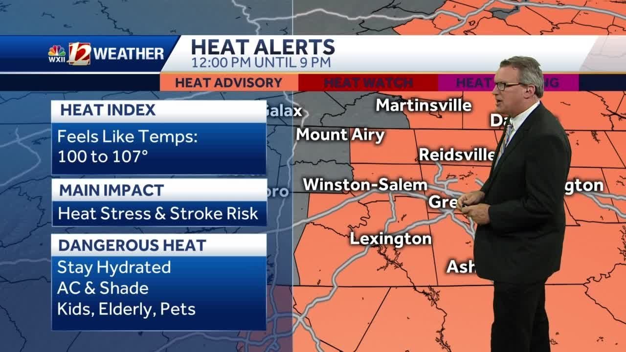 WATCH: Heat Advisory Tuesday, severe storm risk