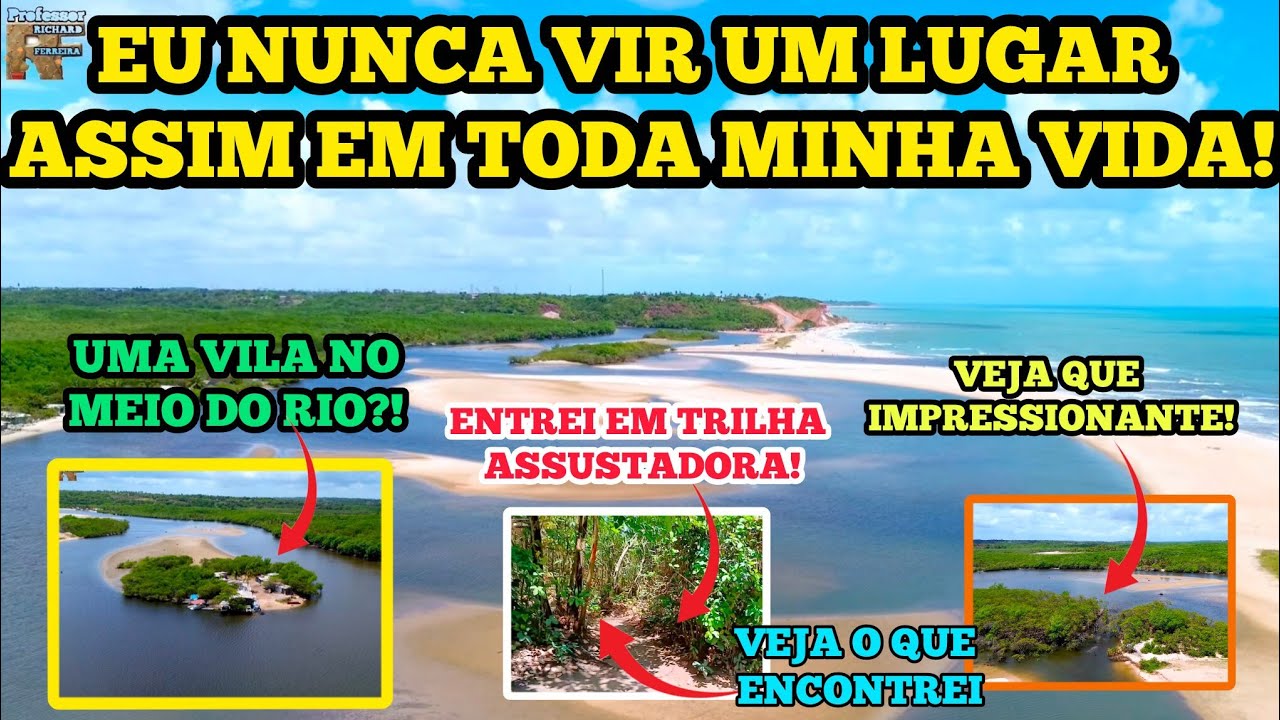 O INACREDITÁVEL PARAÍSO DA BARRA DE GRAMAME E SEUS MANGUES E FALÉSIAS!