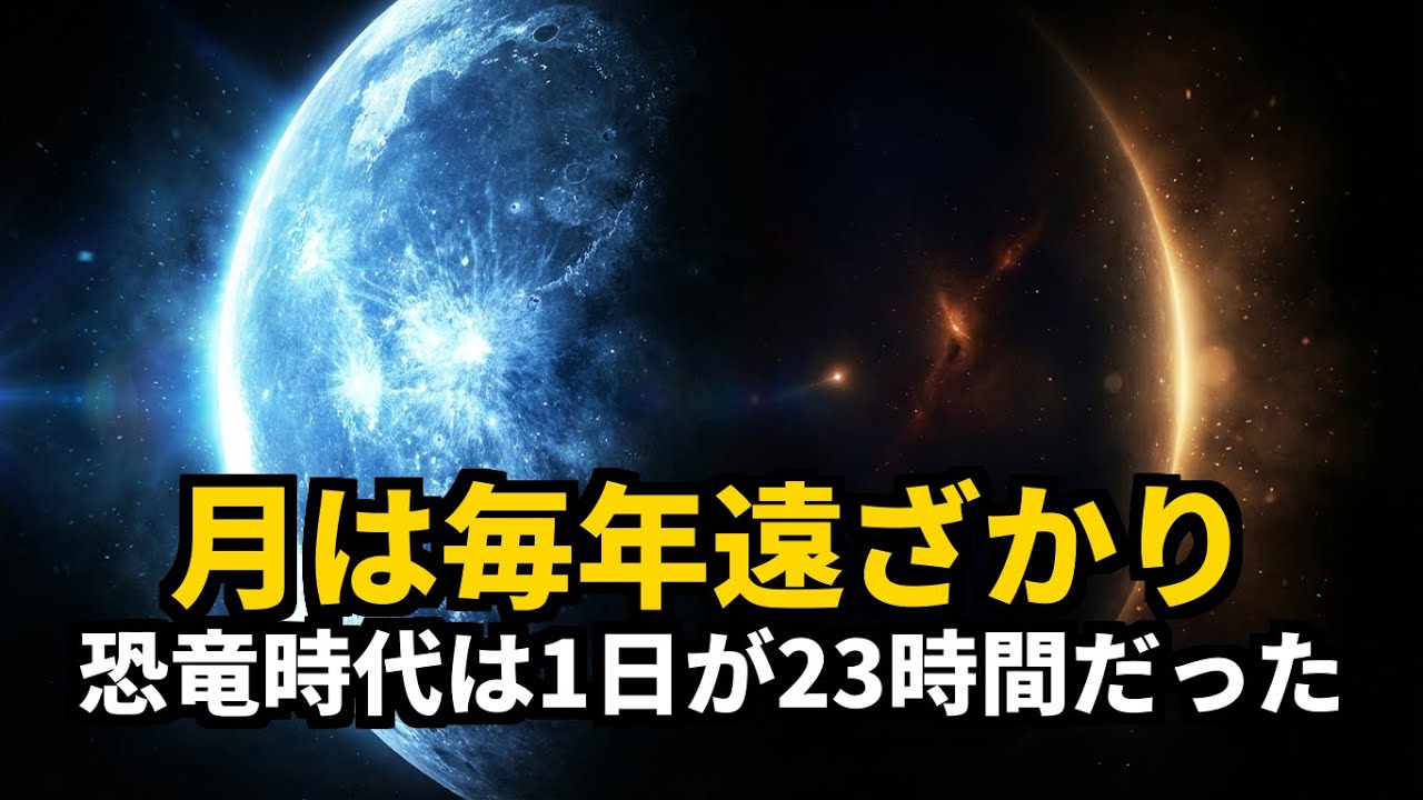 月は毎年3.8cm地球から遠ざかっている #教養ドキュ #月の謎