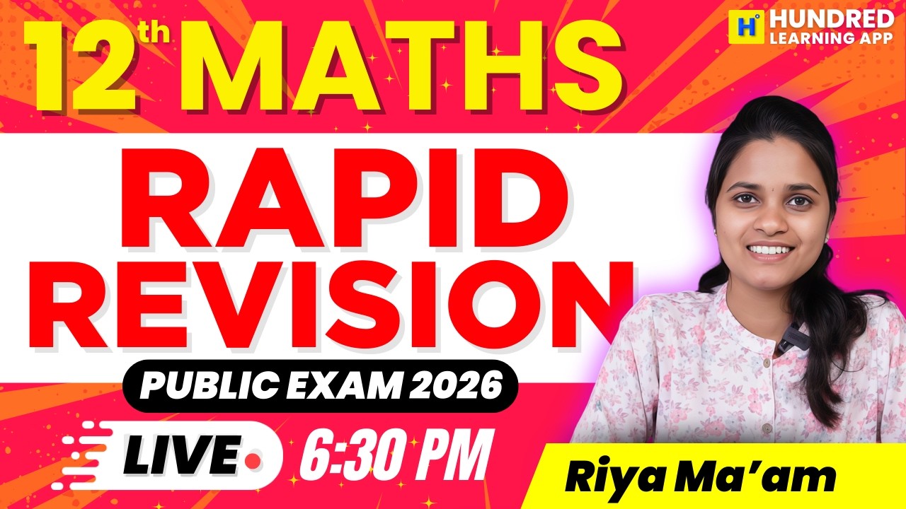12th Maths rapid revision Public Exam 2026 #publicexam2026  #12th #maths  #publicexam2026