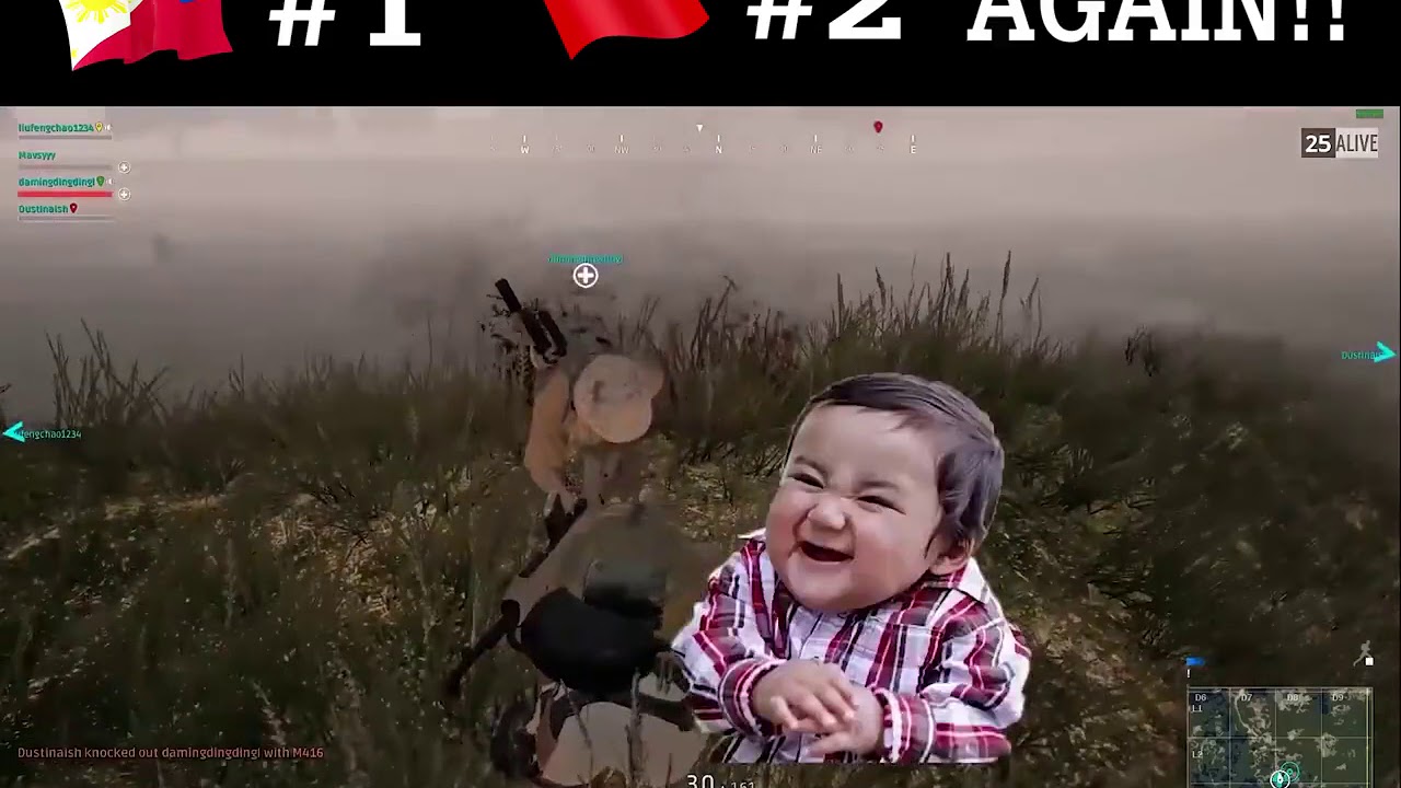 Philippines number 1  china number 2 PUBG part #2