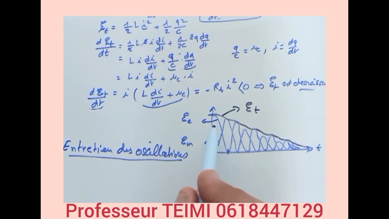 Énergie dans un circuit RLC en série @Professeur TEIMI