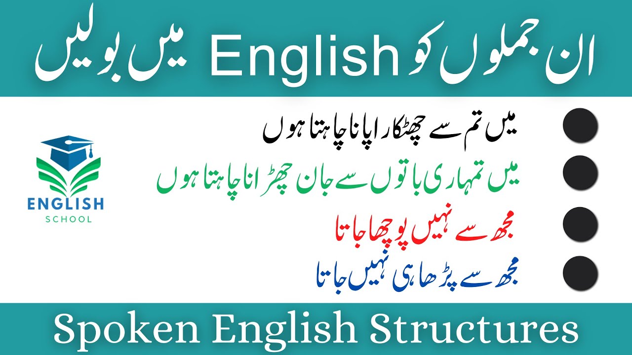 Advance English Structure | Daily use English structure | spoken structure | Use of 