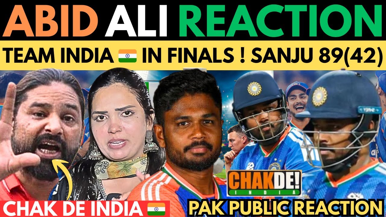 ABID ALI CONGRATS 🥳! Team India 🇮🇳 In Finals T20 Wc 2026 ! Sanju 89 Pandya 2(w) ! Abid Ali Reaction