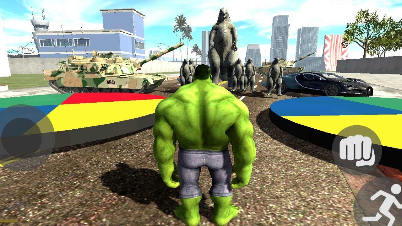  Halk Vs Godzilla fight Army truck || Indian bike driving 3d game video ||#bikedriving 