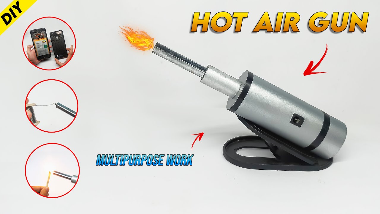 Homemade hot air gun | Build a cheap SMD soldering tool