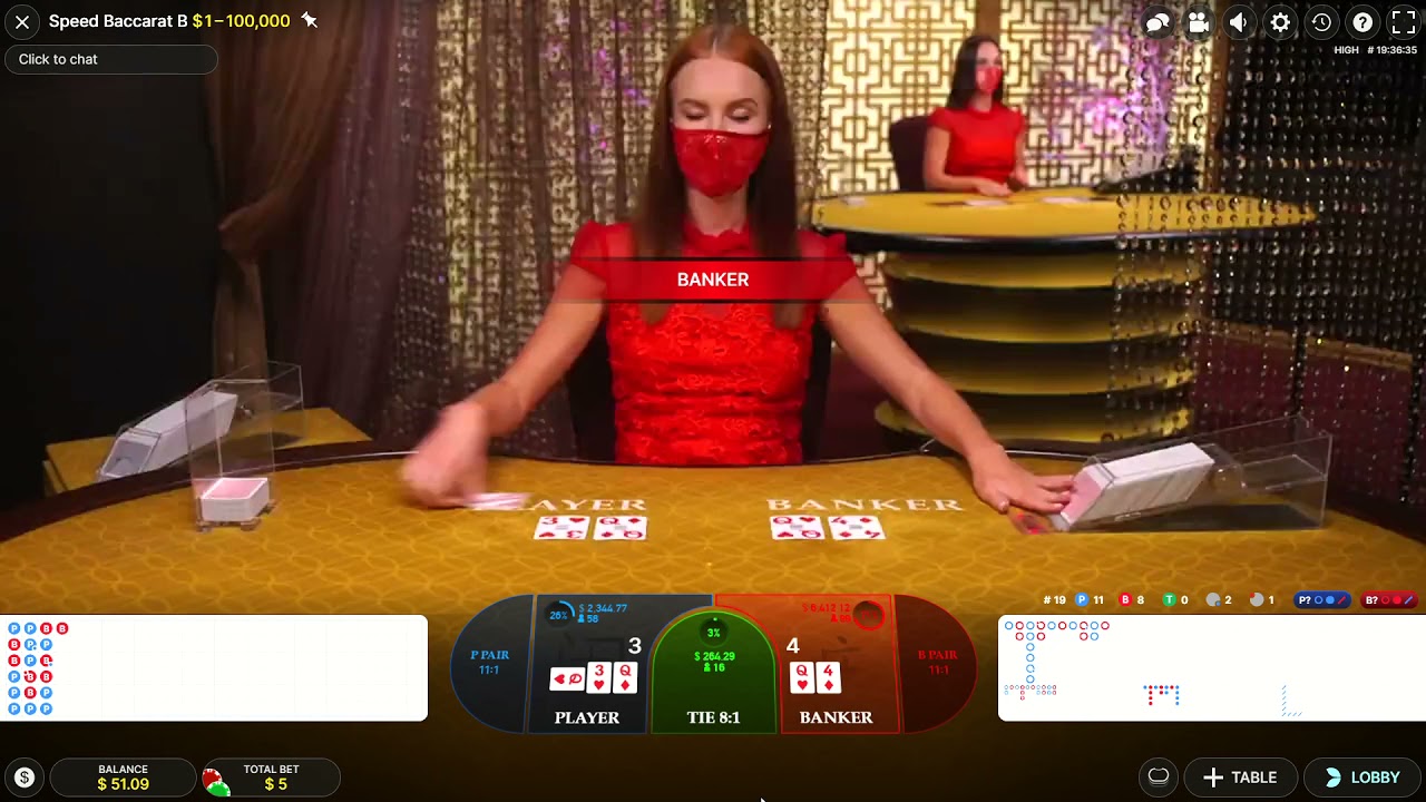 Baccarat | Playing Christopher Mitchell's "Follow the trend strategy" full shoe Live