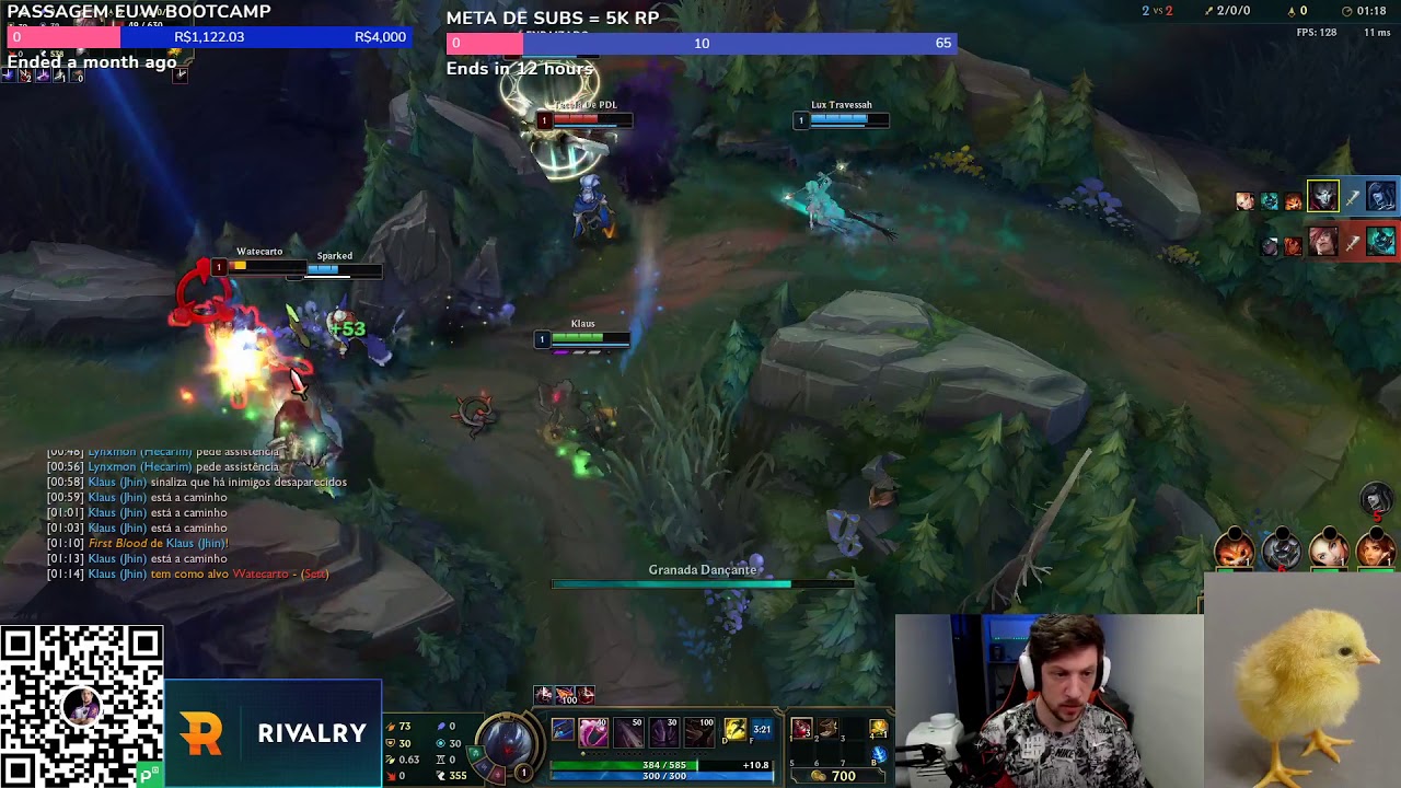 KLAUSLOL DANDO PENTAKILL LVL 1 KKKKKKK - DK CLIPS