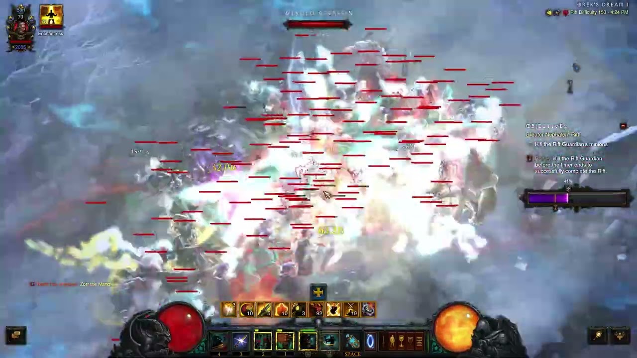 Diablo 3 - Barbarian - Season 36 Wastes rank 1 SSF NA