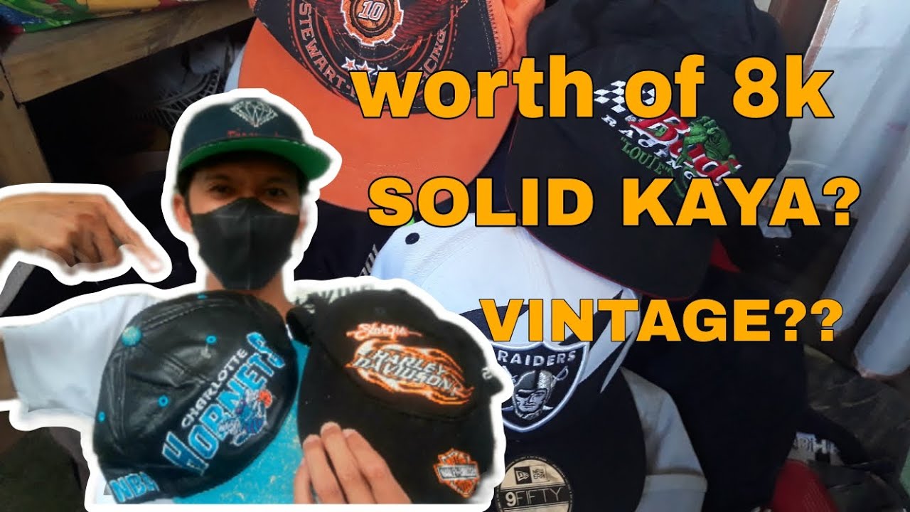 vintage cap || ukay-ukay,worth of 8k.