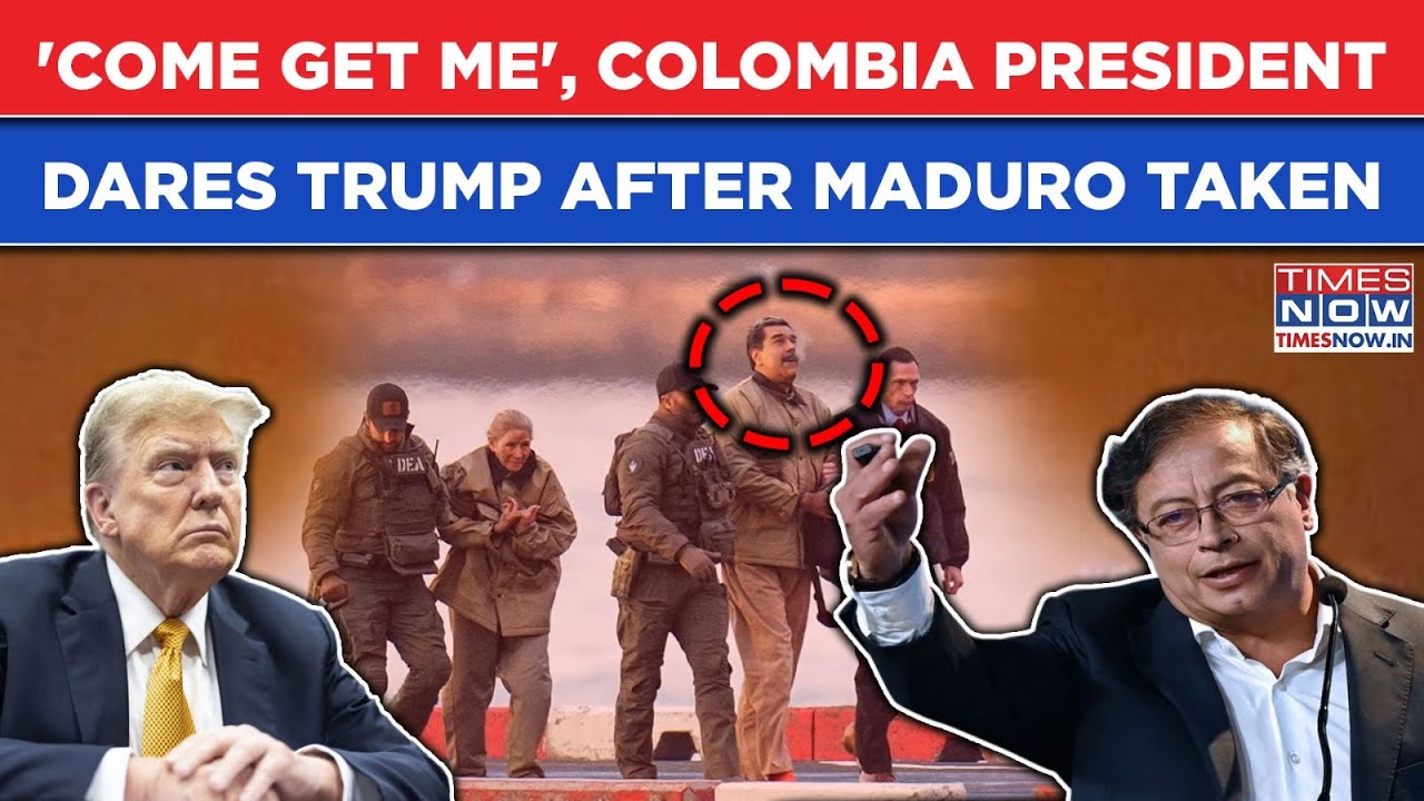 'Come Get Me', Colombia President Dares Trump- Open Challenge As US Strikes Venezuela, Takes Maduro