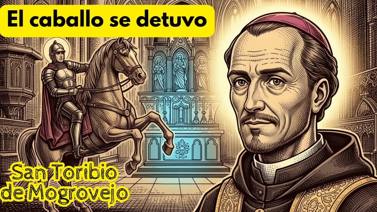 El gobernador irrumpió en la misa a caballo…pero el animal se negó a obedecer—San Toribio de Mog....