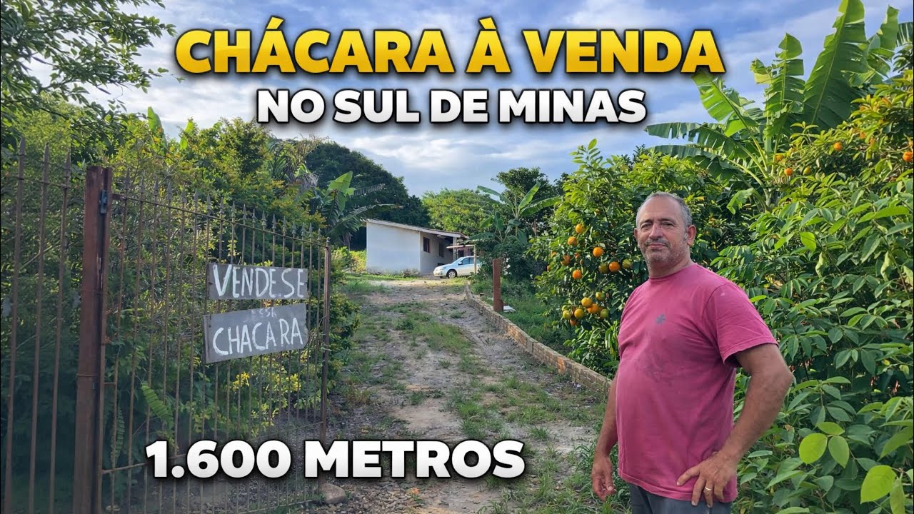 BAIXOU O PRE&Ccedil;O🚨 Ch&aacute;cara com 2 Casas, &Aacute;gua de Mina( nascente pr&oacute;pria )e muitas Frutas 