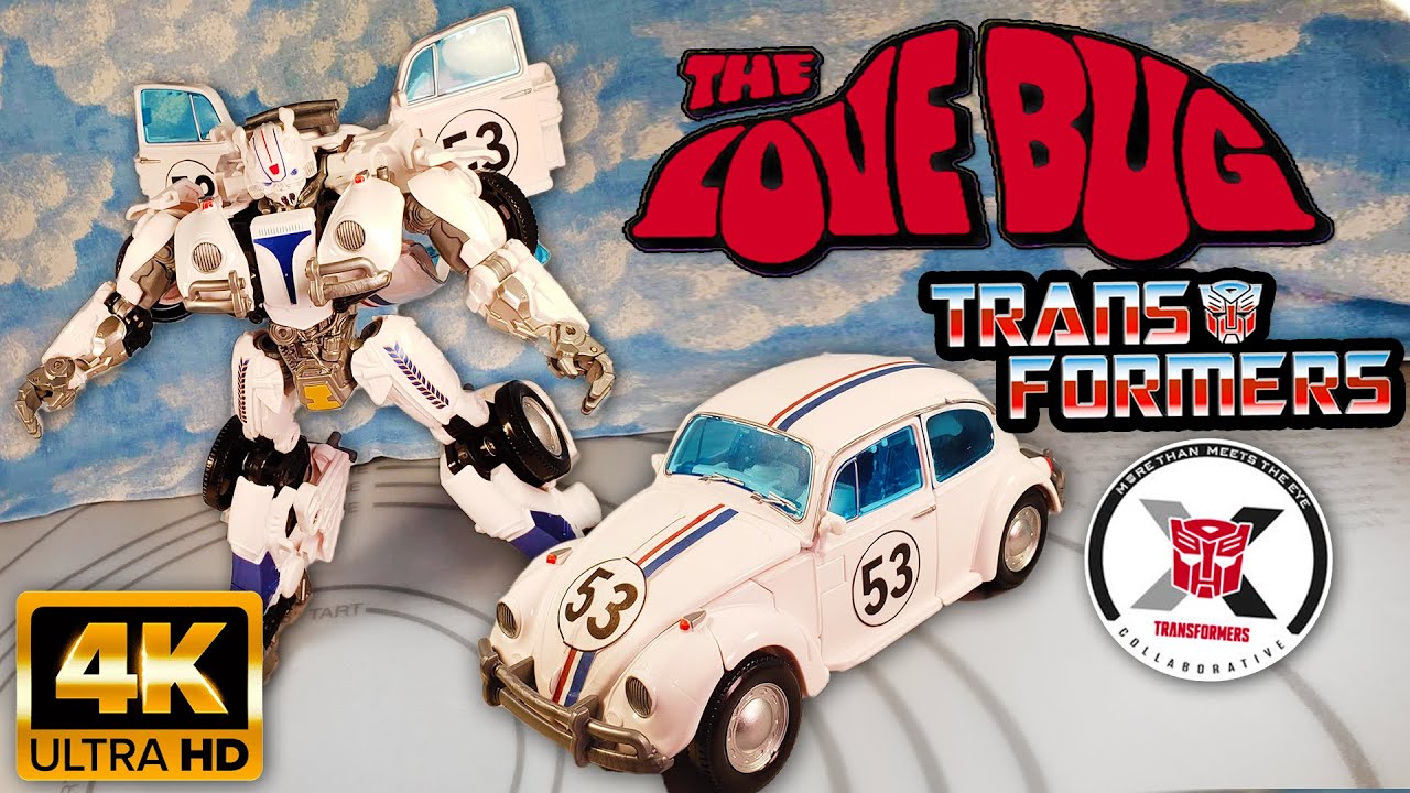 TRANSFORMERS Herbie the Love Bug Custom Bumblebee Herbie Transformer Collaboration Figure 4K Review