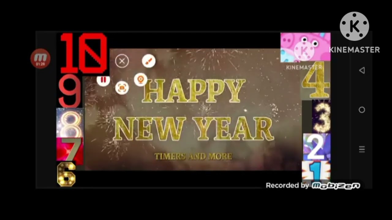 Countdown Numbers Happy New Year 2024