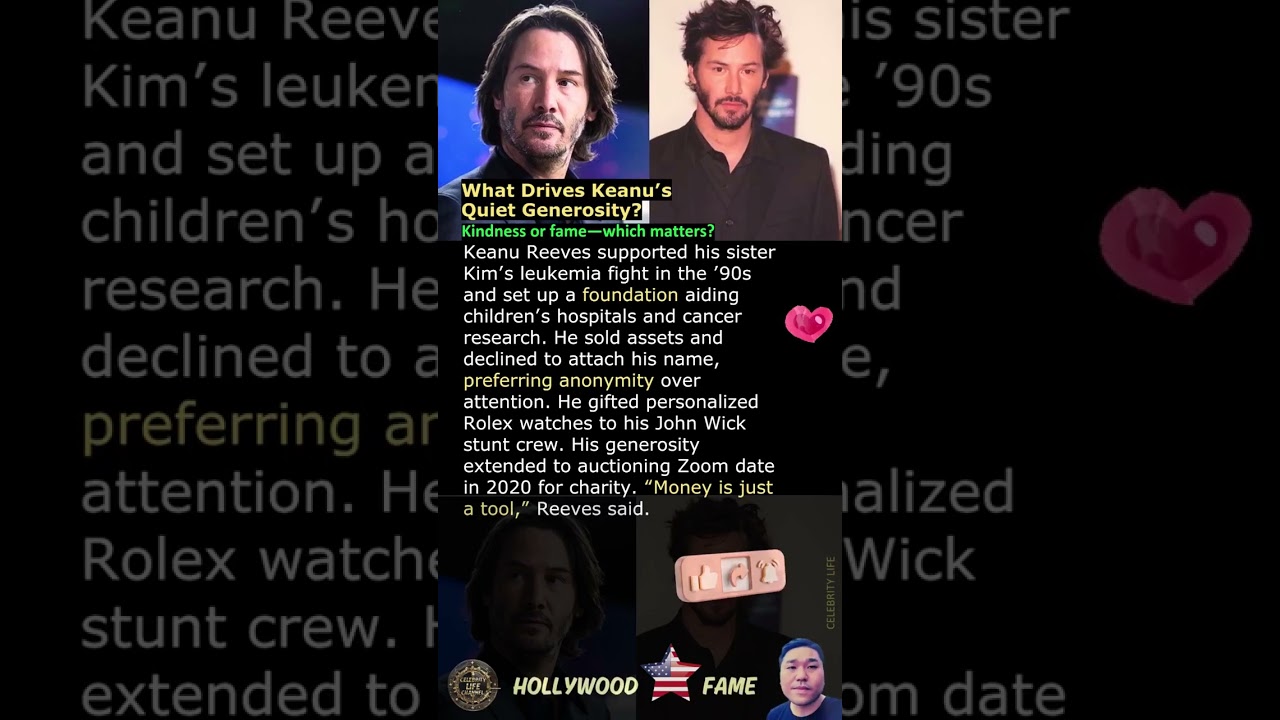 What Drives Keanu&rsquo;s Quiet Generosity?