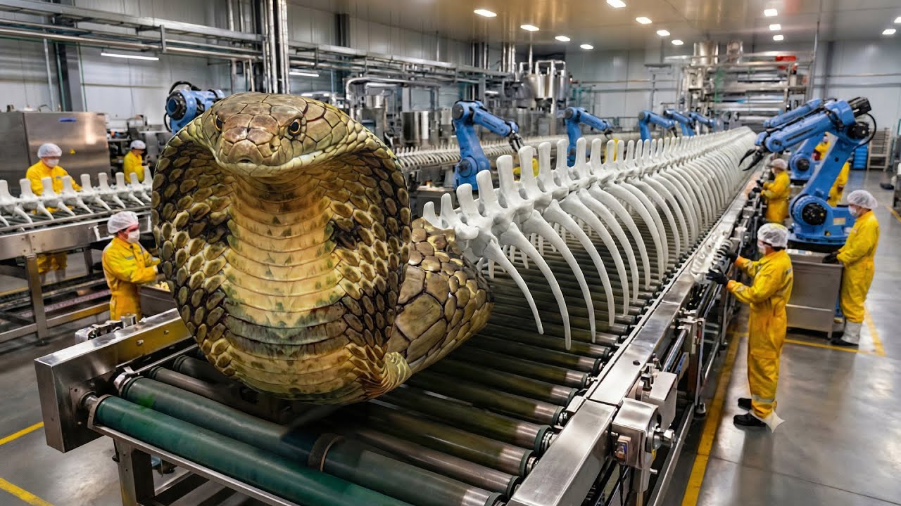 Inside a Modern Cobra Processing Factory — From Skeletons to Medicine Capsules