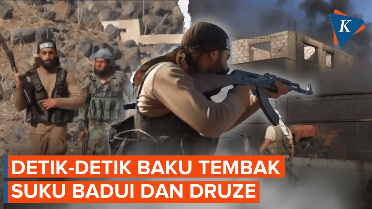 Detik-detik Baku Tembak Suku Badui dan Kelompok Druze di Suriah