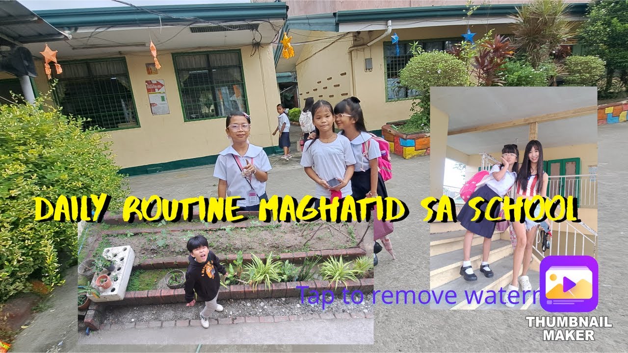 Hinatid ko sa school mga anak ko hapon