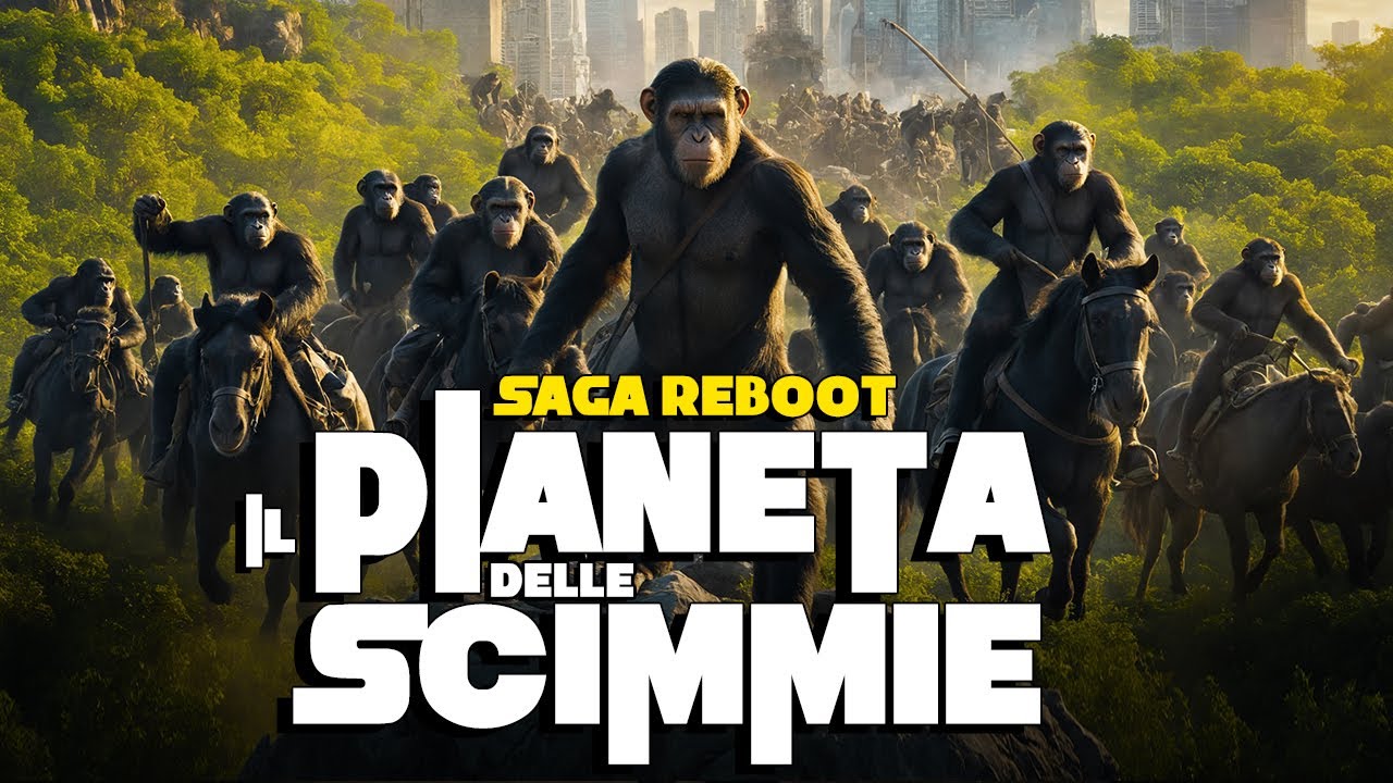 IL PIANETA DELLE SCIMMIE (Saga Reboot - 2011) | I PRIMI TRE FILM in 17 minuti