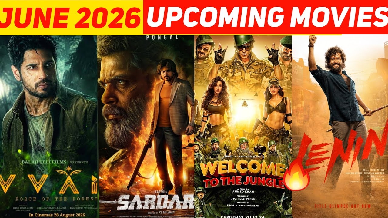 Top 10 Upcoming Indian Movies In June 2026 || Biggest Upcoming Bollywood & South Films June