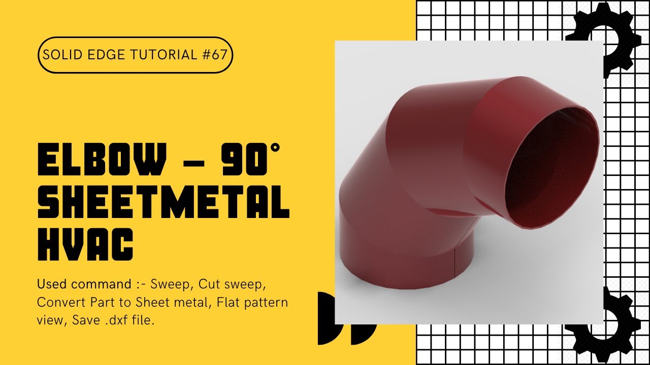 Elbow - 90 degree - Sheet metal - HVAC