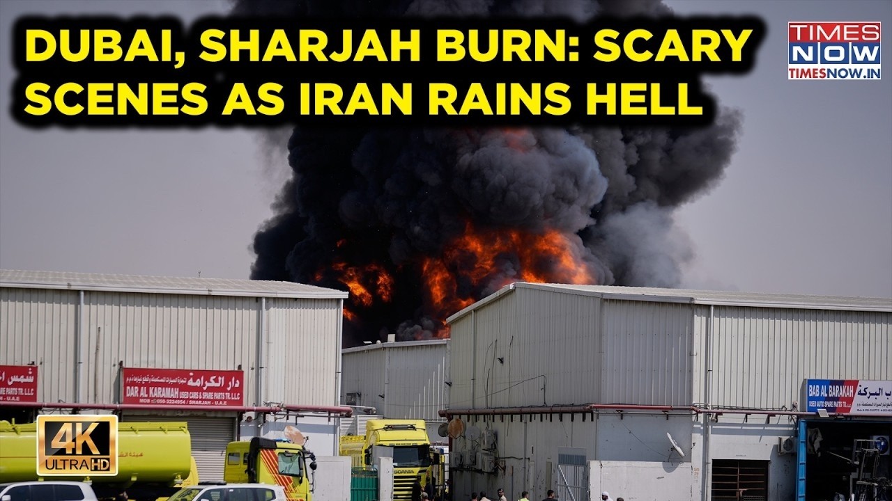 Mayhem In Dubai, Sharjah | UAE On Edge As Iran Rains 165 Ballistic Missiles| Scary Scenes | 4K | Raw