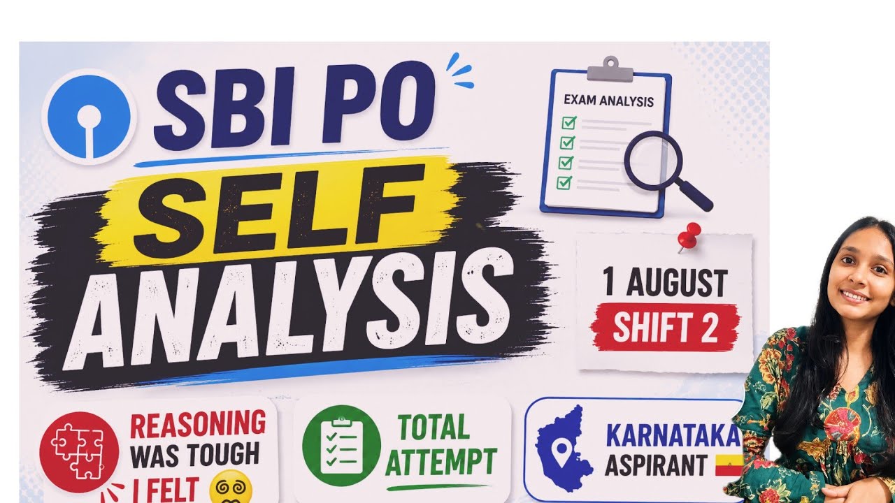 🔥 SBI PO 2026 Exam Analysis | 1st August Shift 2 | My Honest Review | Karnataka Aspirant💥