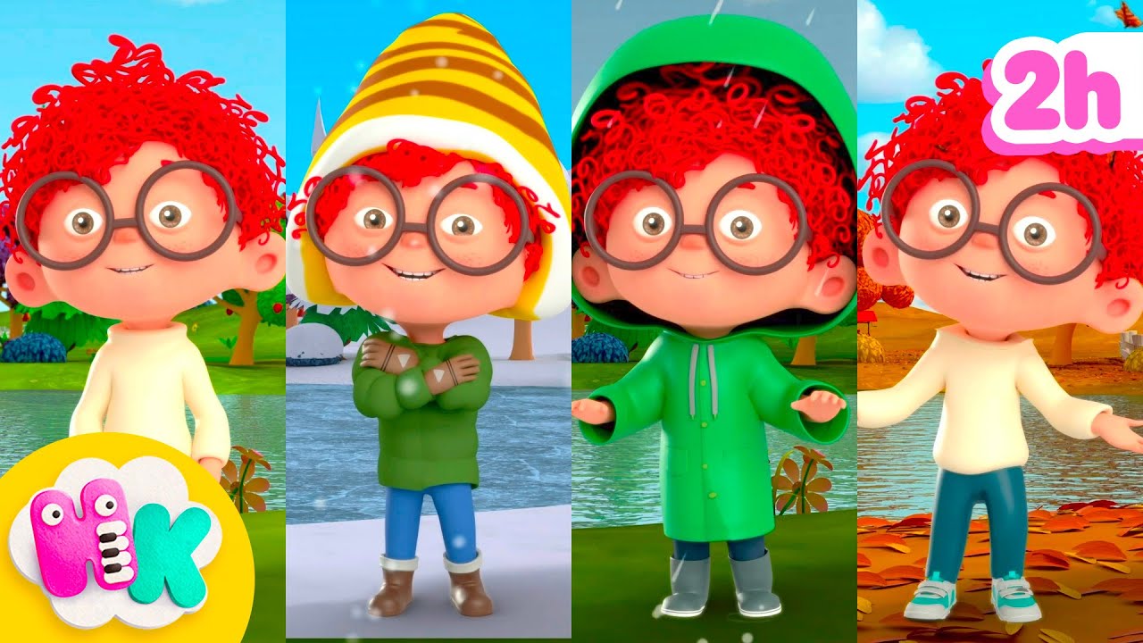Les saisons de l'année ⛱️🍂☃️🌿 Chansons pour Enfants | HeyKids en Français