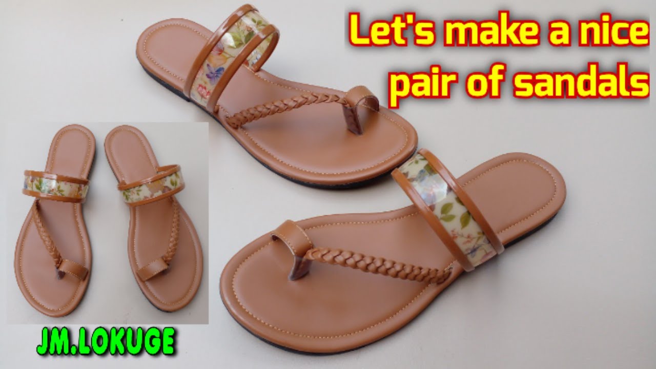 how to make sandals at home.