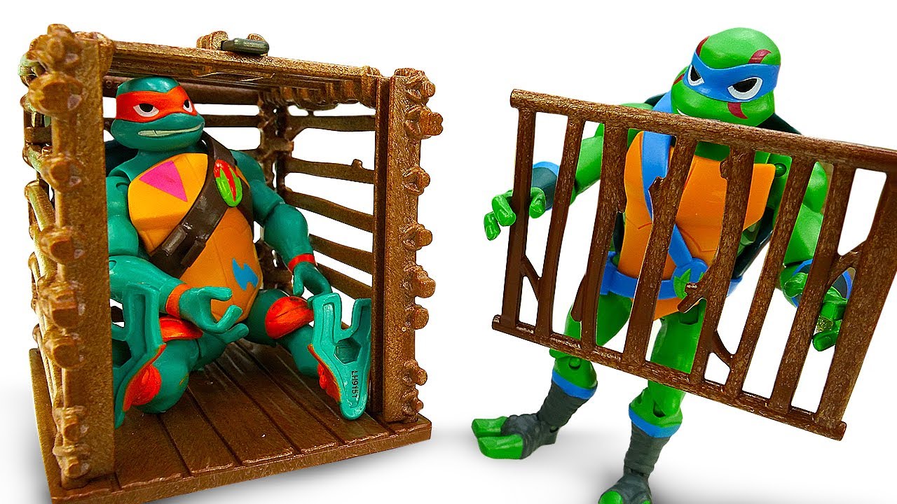 Nuovi giocattoli delle Tartarughe Ninja. Una trappola per i Supereroi. Video con i giochi