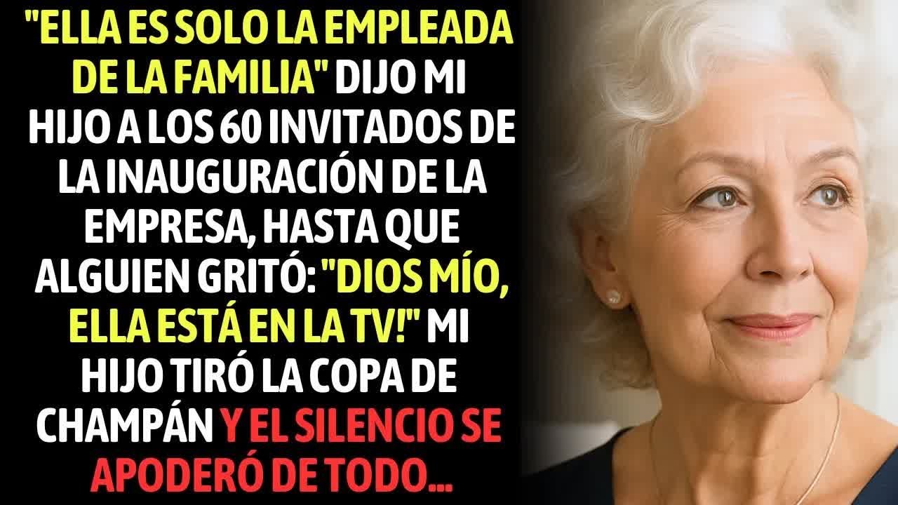 ＂Ella Es Solo La Empleada De La Familia＂ Dijo Mi Hijo A Los Invitados, Hasta Que Me Vieron En La