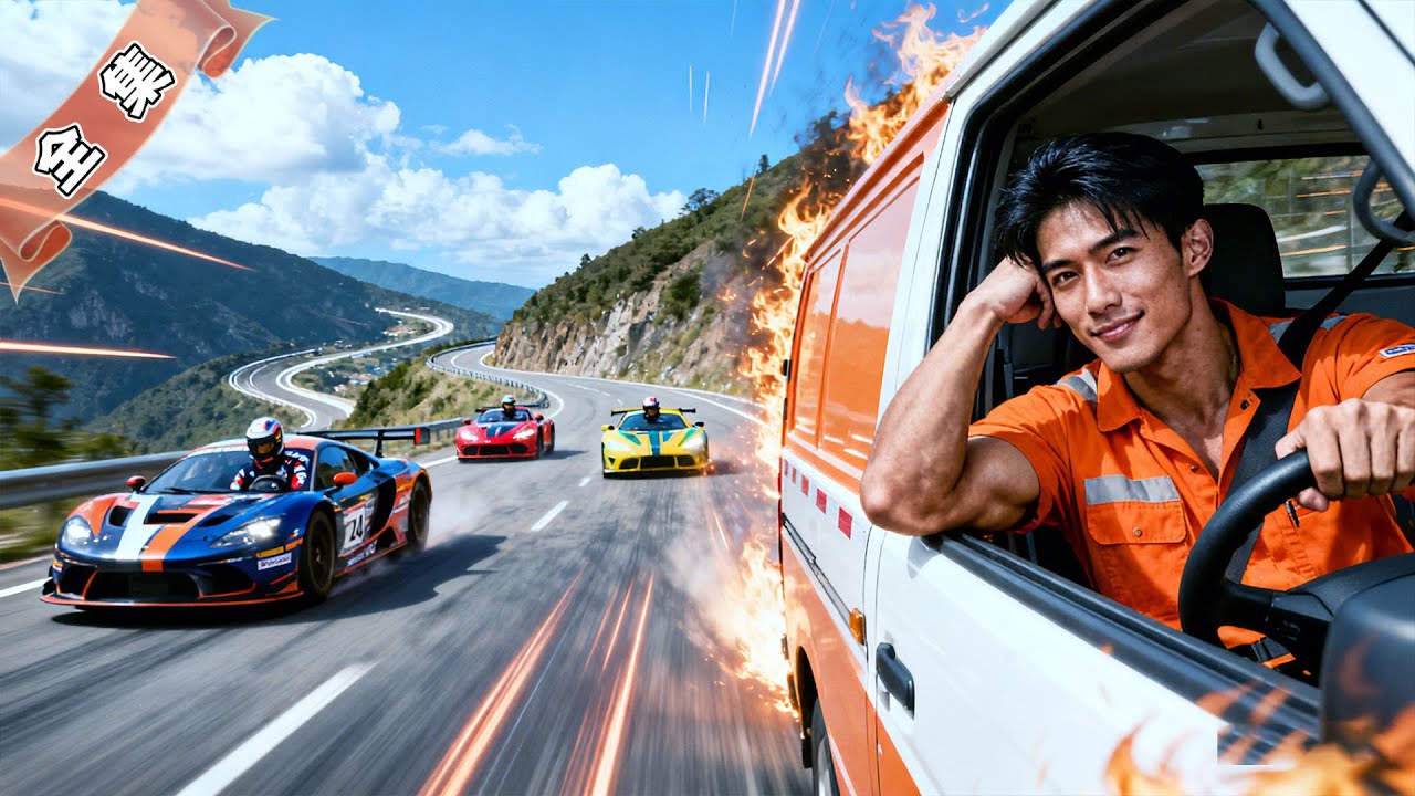 貨車司機竟是傳說中車神之子！開破舊小貨車竟輕鬆碾壓千萬超跑，隨手救出被綁架男孩…竟是自己和美女總裁的親生骨肉！#天下短劇