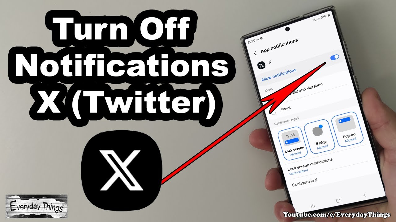 Как отключить уведомления на X (Twitter)