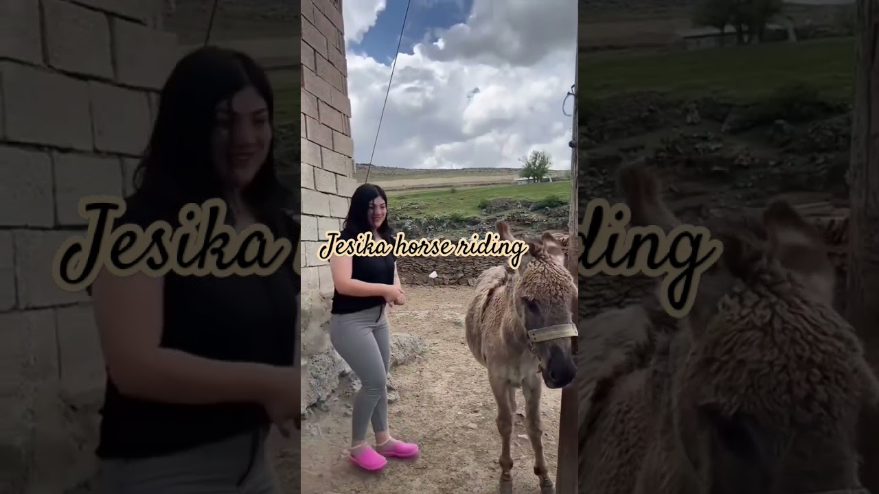 trying to mount a donkey for riding #viralvideo #shorts #donkeyride #equestrianrider #crazyhorse