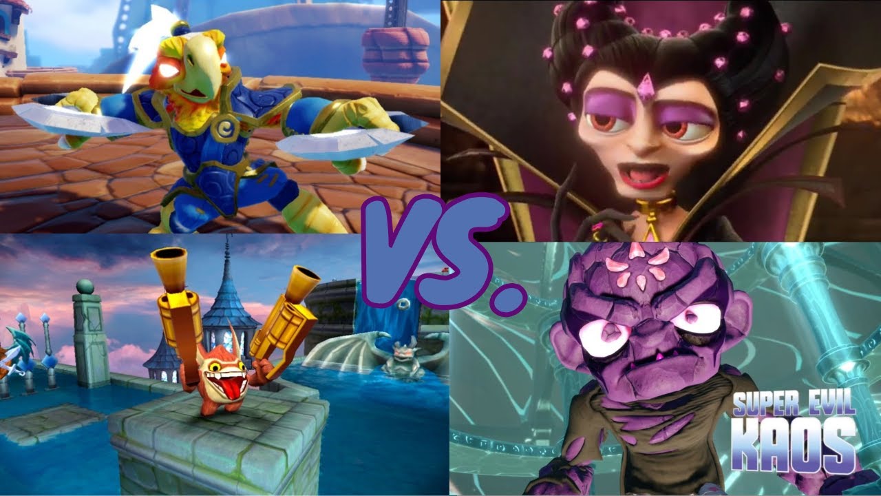 Trigger Happy and Free Ranger VS. Kaos's mom and Super Evil Kaos | Skylanders Swap Force